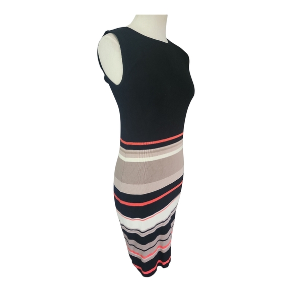 Apricot Sleeveless Striped Knit Bodycon Dress Size UK 12 / EUR M - Picture 2 of 9